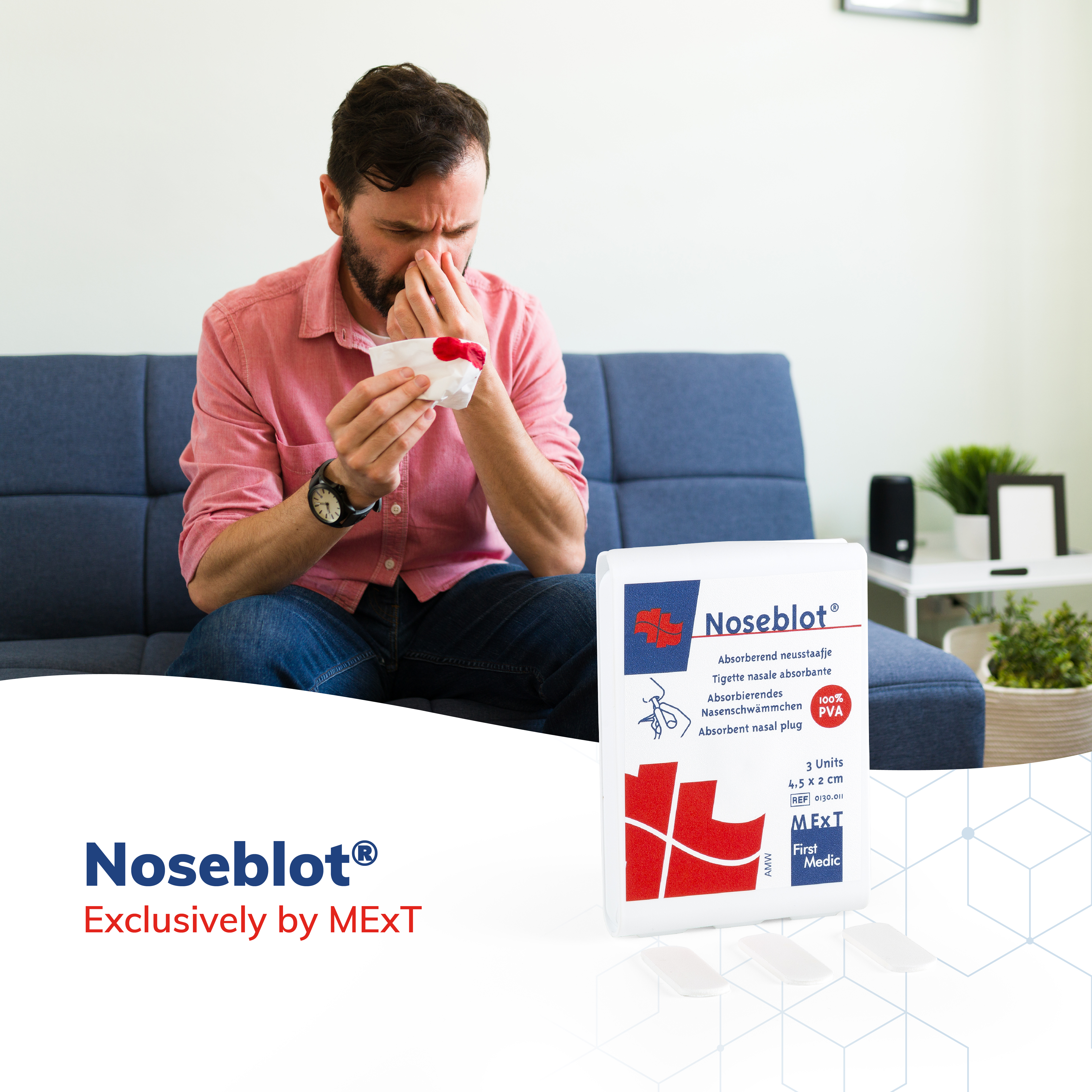 Noseblot, ehbo bij bloedneus